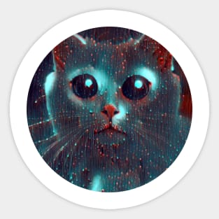 Fuzzy mycat, revolution for cats Sticker
